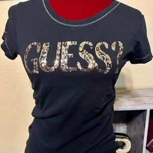 Guess shirt leopard sequined